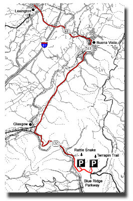 south pedlar ATV trail map